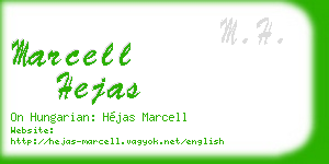 marcell hejas business card